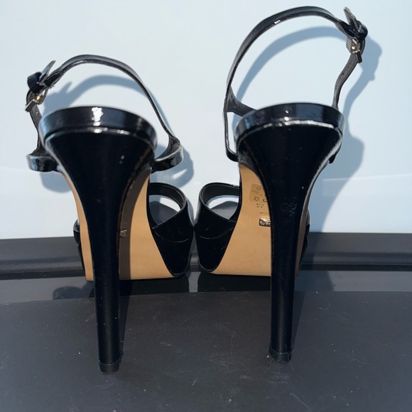 L'INTERVALLE Shiny Black Platform Heels - Picture 5 of 6